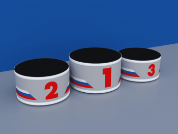 Пьедестал СТАНДАРТ Матрешка 612х612мм круглый для награждения спортдоставка - Спортивные силовые и кардио тренажеры . Спортивный тренажёр в Екатеринбурге