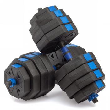 Гантели гексагональные разборные с грифом, 40 кг. (2 шт. х 20 кг.) VictoryFit VF-DН400 - Спортивные силовые и кардио тренажеры . Спортивный тренажёр в Екатеринбурге