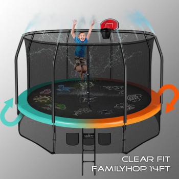 Каркасный батут Clear Fit FamilyHop 14Ft - Спортивные силовые и кардио тренажеры . Спортивный тренажёр в Екатеринбурге