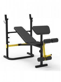 Скамья со стойками под штангу с опциями DFC SPORTSOUL SBE3Q SBE3Q11001 складная - Спортивные силовые и кардио тренажеры . Спортивный тренажёр в Екатеринбурге