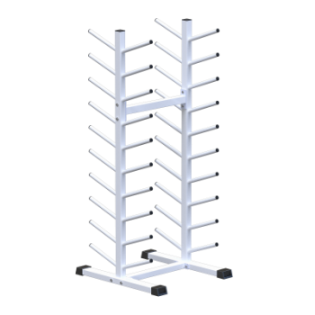 Стойка для бодибаров и грифов 10 уровней двухсторонняя Sabirgym SG025.4 - Спортивные силовые и кардио тренажеры . Спортивный тренажёр в Екатеринбурге