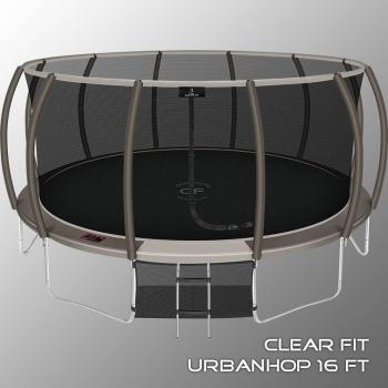 Каркасный батут Clear Fit UrbanHop 16Ft с сеткой спортдоставка - Спортивные силовые и кардио тренажеры . Спортивный тренажёр в Екатеринбурге