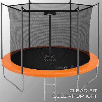 Каркасный батут Clear Fit ColorHop 10Ft оранжевый для улицы кумитеспорт - Спортивные силовые и кардио тренажеры . Спортивный тренажёр в Екатеринбурге