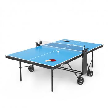 Теннисный стол UNIX Line для помещений компактный Compact indoor 18 мм MDF синий TT18CINDBL - Спортивные силовые и кардио тренажеры . Спортивный тренажёр в Екатеринбурге