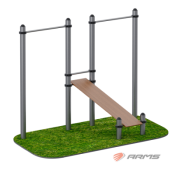 Скамья для пресса с турником Sabirgym SGWOK020.3 для улицы армспорт - Спортивные силовые и кардио тренажеры . Спортивный тренажёр в Екатеринбурге