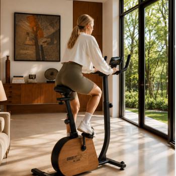 Велотренажер генераторный UNIX Fit BL-380E деревянный / Wood электромагнитный - Спортивные силовые и кардио тренажеры . Спортивный тренажёр в Екатеринбурге