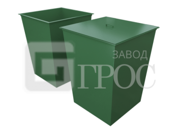 Контейнер бак для ТБО металлический объем 0,75 м³ (1000×1000×1100 мм) - Спортивные силовые и кардио тренажеры . Спортивный тренажёр в Екатеринбурге