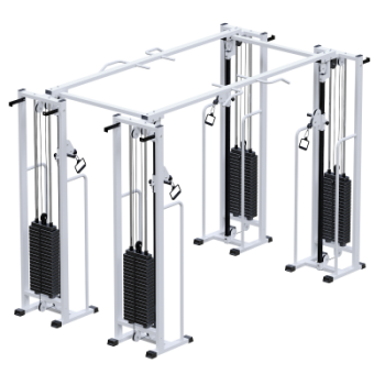 Профессиональный тренажер Потапова Двойной кроссовер на базе блочной рамы стек 4х100кг Sabirgym SG081.4*100*3499*1910*2400 для кинезитерапии vasil - Спортивные силовые и кардио тренажеры . Спортивный тренажёр в Екатеринбурге