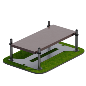 Помост для выполнения испытания Сгибание-разгибание рук в упоре лежа Sabirgym SGAV111 - Спортивные силовые и кардио тренажеры . Спортивный тренажёр в Екатеринбурге