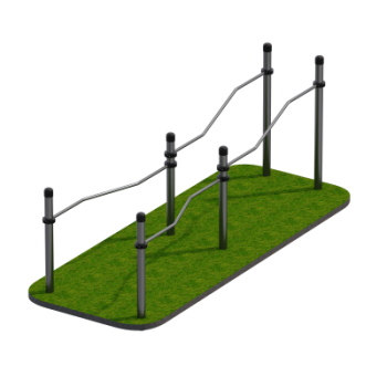 Брусья разноуровневые с возможностью занятий для инвалидов и лиц с ограниченными возможностями здоровья Sabirgym SGAV130 - Спортивные силовые и кардио тренажеры . Спортивный тренажёр в Екатеринбурге