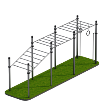 Рукоход с изменением высоты Sabirgym SGAV180 Уличный тренажёр vasilgym - Спортивные силовые и кардио тренажеры . Спортивный тренажёр в Екатеринбурге