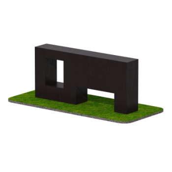 Препятствие Стенка с двумя проломами Sabirgym SGGTAR103 s-dostavka - Спортивные силовые и кардио тренажеры . Спортивный тренажёр в Екатеринбурге