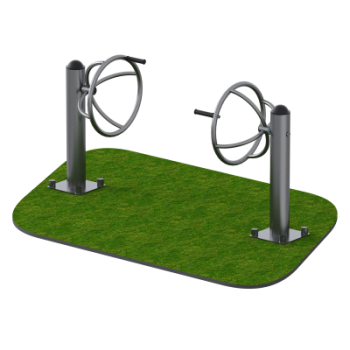 Уличный тренажёр для реабилитации Колеса Sabirgym SGINVAR014 uzsi - Спортивные силовые и кардио тренажеры . Спортивный тренажёр в Екатеринбурге