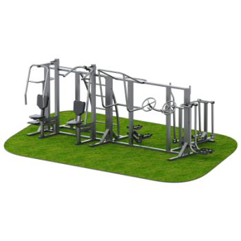 Уличный тренажерный комплекс для инвалидов на раме Sabirgym SGINVAR412 вaсилджим - Спортивные силовые и кардио тренажеры . Спортивный тренажёр в Екатеринбурге