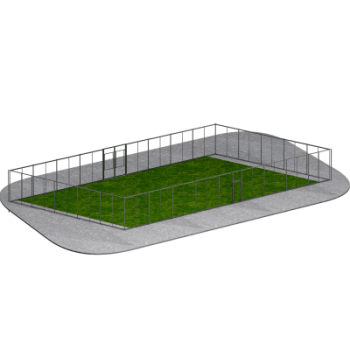 Ограждение спортивной площадки Sabirgym SGLS008 высотой 3000 мм с калиткой и распашными воротами vasil-gym - Спортивные силовые и кардио тренажеры . Спортивный тренажёр в Екатеринбурге