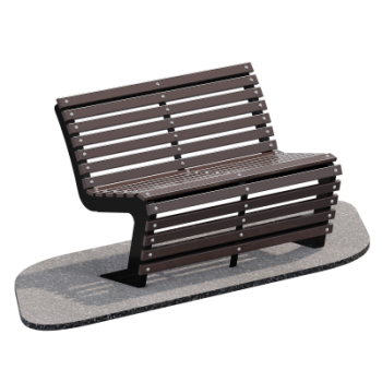 Скамейка парковая Пируэт (длина 1200мм) Sabirgym SGLS011.1 металлическая с влагостойким настилом s-dostavka - Спортивные силовые и кардио тренажеры . Спортивный тренажёр в Екатеринбурге