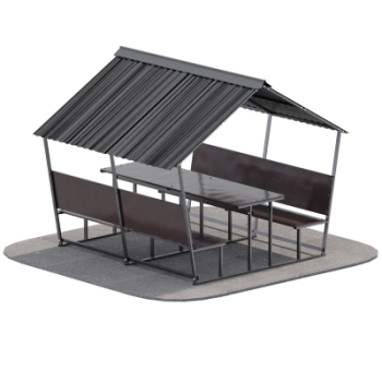 Беседка Астра Sabirgym SGLS030 сборно-разборная металлическая с влагостойким настилом - Спортивные силовые и кардио тренажеры . Спортивный тренажёр в Екатеринбурге