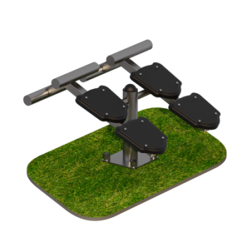 Уличный тренажер Скамья для пресса двойная Sabirgym SGMS021.1 - Спортивные силовые и кардио тренажеры . Спортивный тренажёр в Екатеринбурге