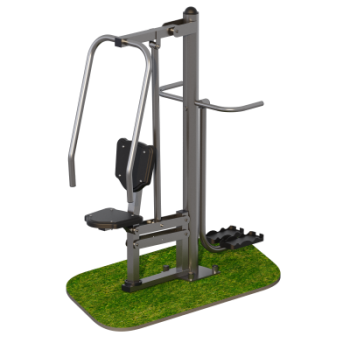 Уличный тренажер Жим сидя + маятник Sabirgym SGMS079 vasilgym - Спортивные силовые и кардио тренажеры . Спортивный тренажёр в Екатеринбурге