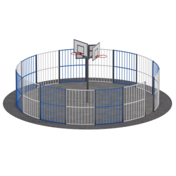 Панна баскет Sabirgym SGMSPLAY500 круговая уличная площадка с ограждением спортдоставка - Спортивные силовые и кардио тренажеры . Спортивный тренажёр в Екатеринбурге