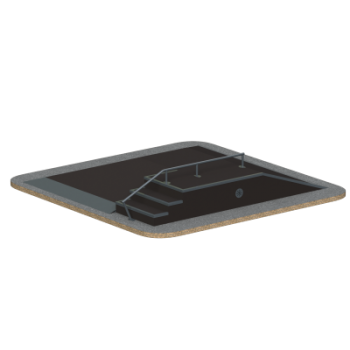 Фанбокс Sabirgym SGSPM3005L для скейтбординга black step - Спортивные силовые и кардио тренажеры . Спортивный тренажёр в Екатеринбурге