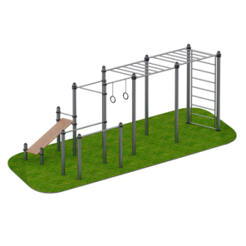 Атлетический уличный комплекс Фортуна Sabirgym SGWOK017.1 black step - Спортивные силовые и кардио тренажеры . Спортивный тренажёр в Екатеринбурге