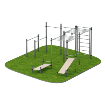Атлетический комплекс уличный Лето Sabirgym SGWOK303 - Спортивные силовые и кардио тренажеры . Спортивный тренажёр в Екатеринбурге