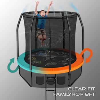 Каркасный батут SWAT Clear Fit FamilyHop 8Ft - Спортивные силовые и кардио тренажеры . Спортивный тренажёр в Екатеринбурге