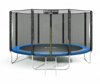Батут Atlas Sport 404 см 13ft Basic BLUE blackstep - Спортивные силовые и кардио тренажеры . Спортивный тренажёр в Екатеринбурге