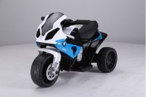 Детский электромотоцикл BMW S1000RR JT5188 синий (кожа)  - Спортивные силовые и кардио тренажеры . Спортивный тренажёр в Екатеринбурге