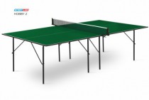 Теннисный стол для помещения Hobby 2 green любительский стол для использования 6010-1 в помещениях - Спортивные силовые и кардио тренажеры . Спортивный тренажёр в Екатеринбурге