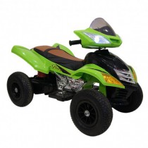 Детский электроквадроцикл E005KX-A зеленый (кожа) - Спортивные силовые и кардио тренажеры . Спортивный тренажёр в Екатеринбурге