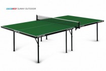 Теннисный стол всепогодный Sunny Outdoor green очень компактный 6014-1 - Спортивные силовые и кардио тренажеры . Спортивный тренажёр в Екатеринбурге